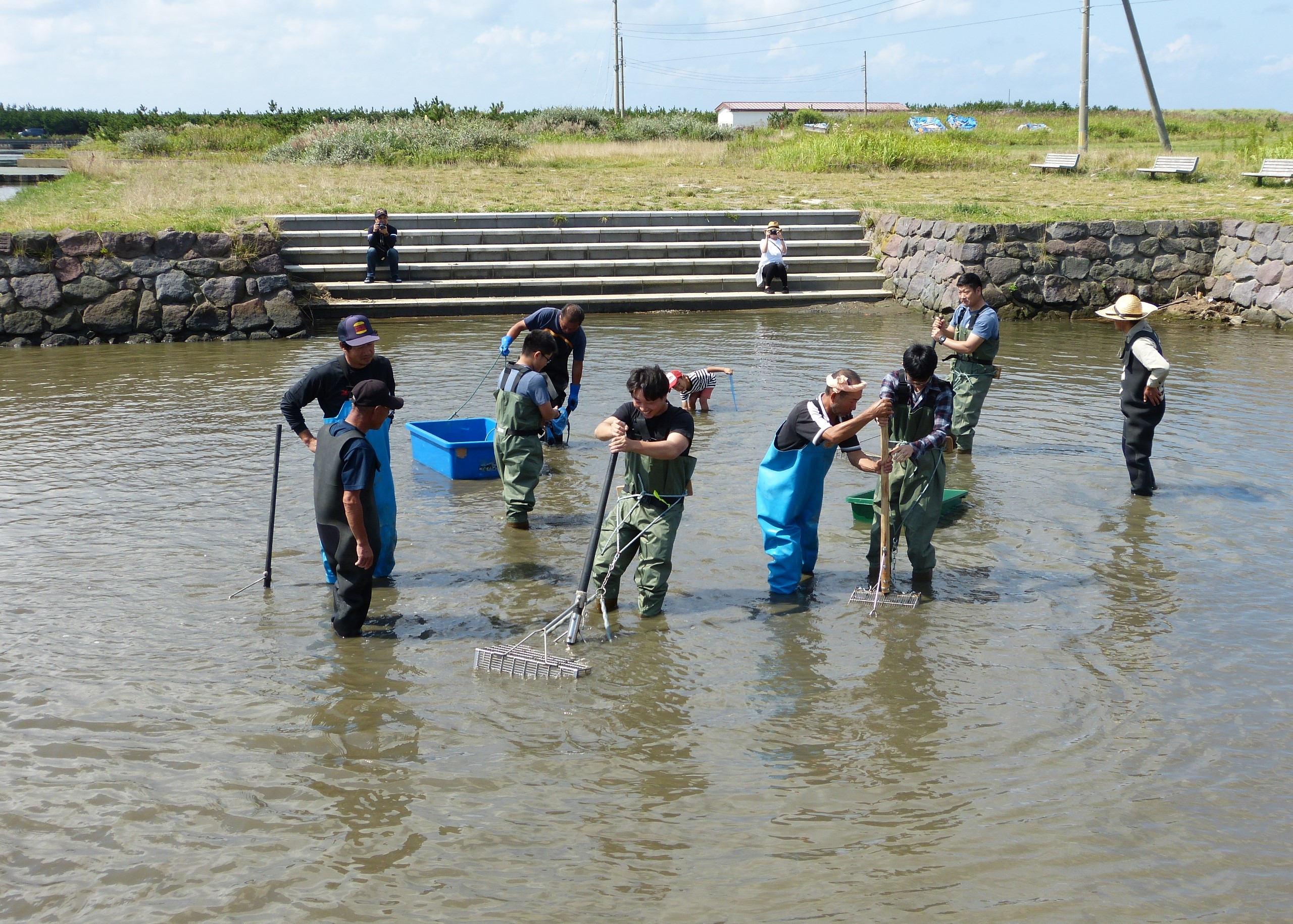 シジミ漁体験に行って来ました 大青工業株式会社