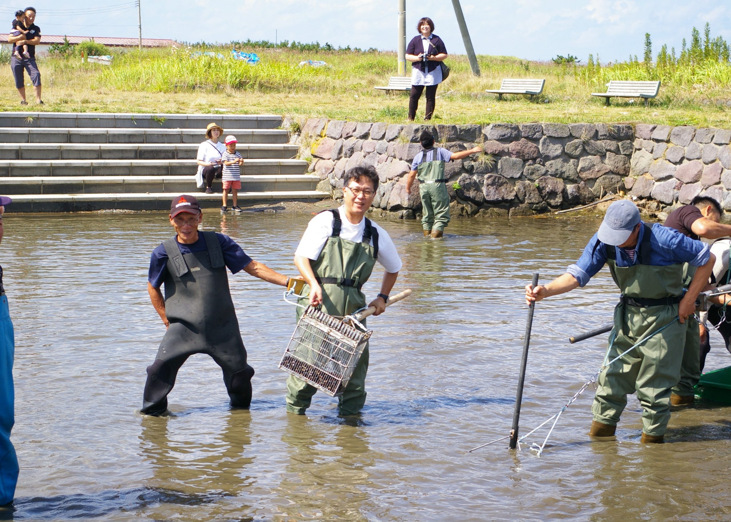 シジミ漁体験に行って来ました 大青工業株式会社